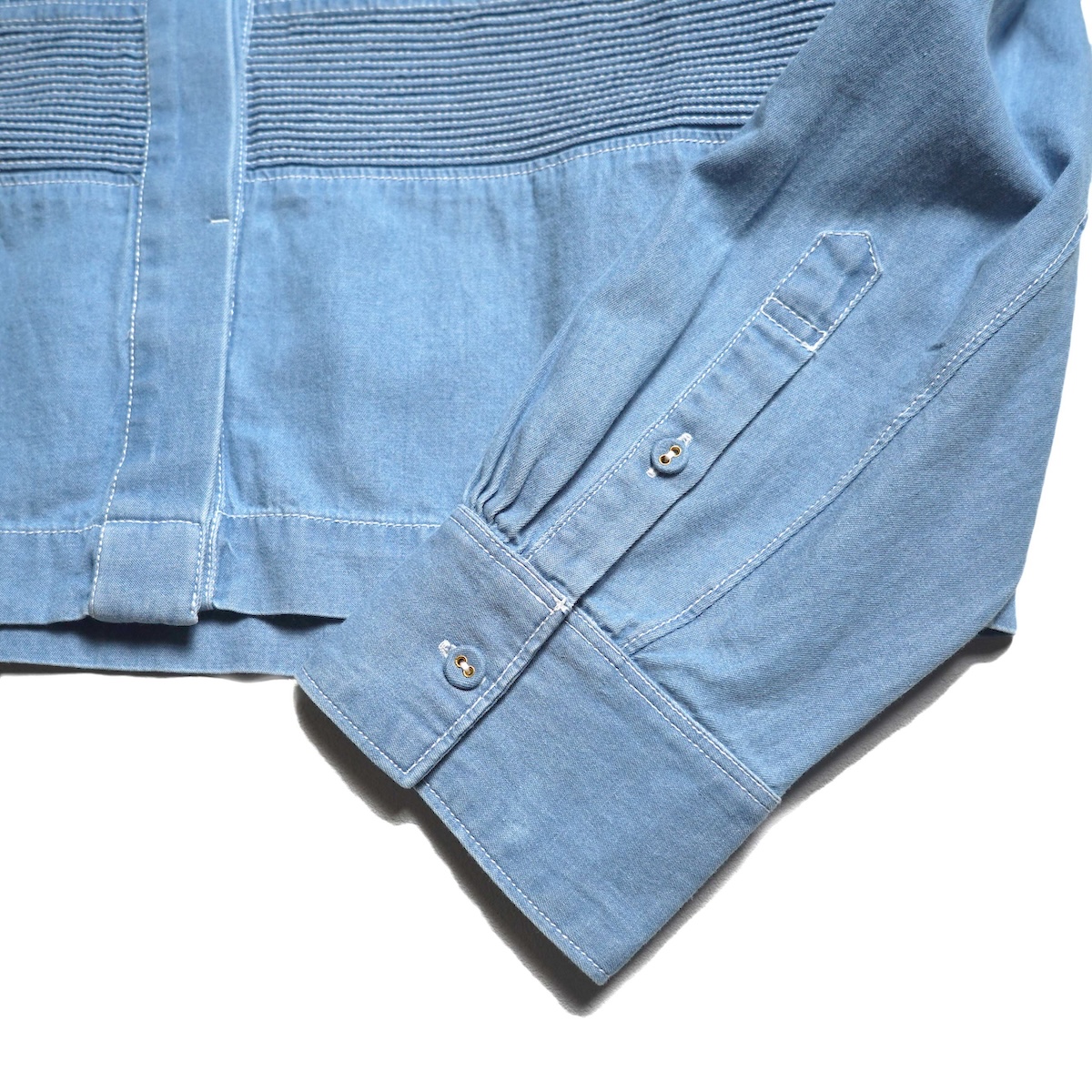 Pheeta / PH015C-61D Trinity Croped Shirt (Ligft Blue) カフス