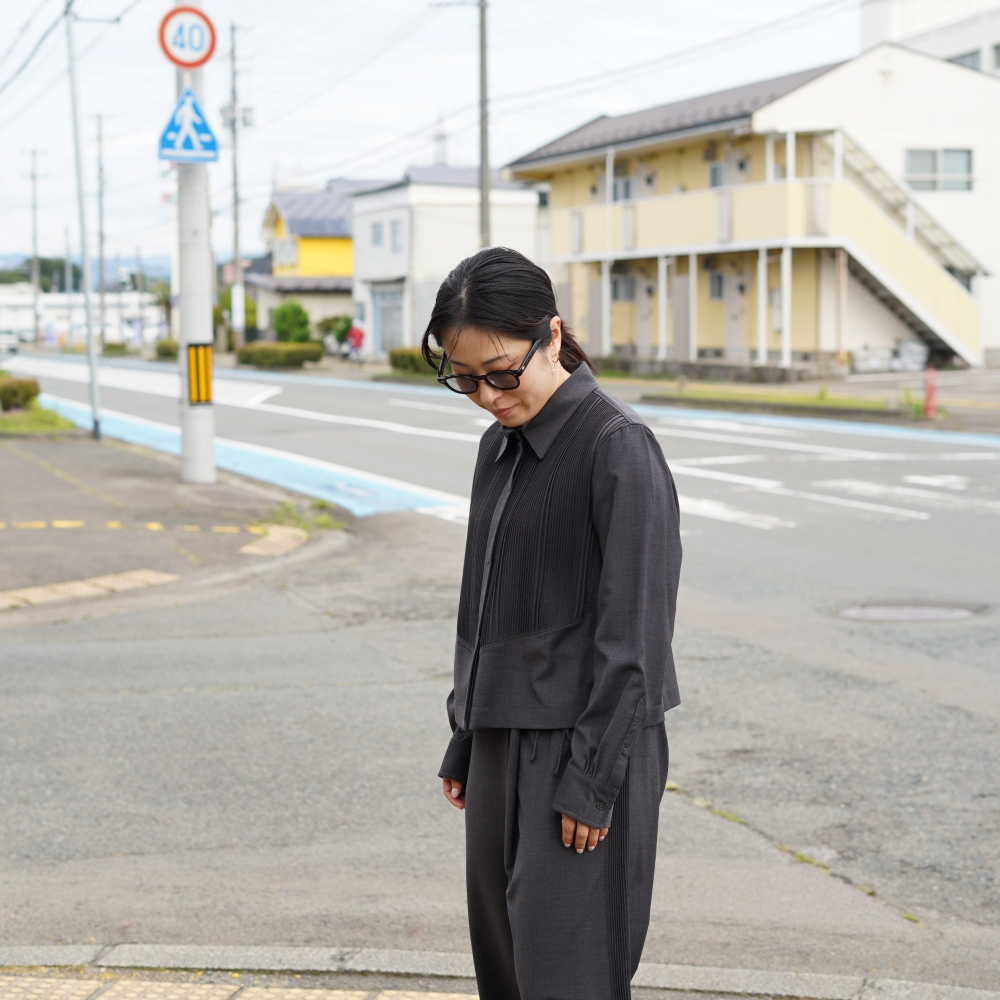 Pheeta / PH016C-2 Bourke -SHIRTS (Dark Gray) 155cm/size1 着用②