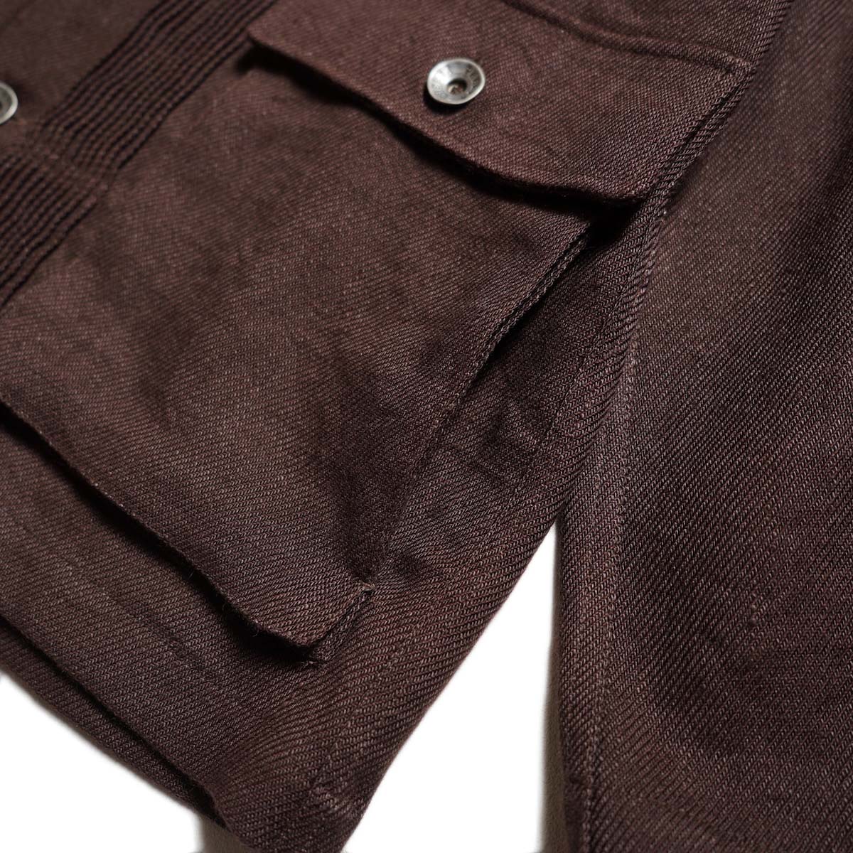 Pheeta / 	PH016CMen-JK1 Daniel - JACKET (Dark Brown) サイドポケット