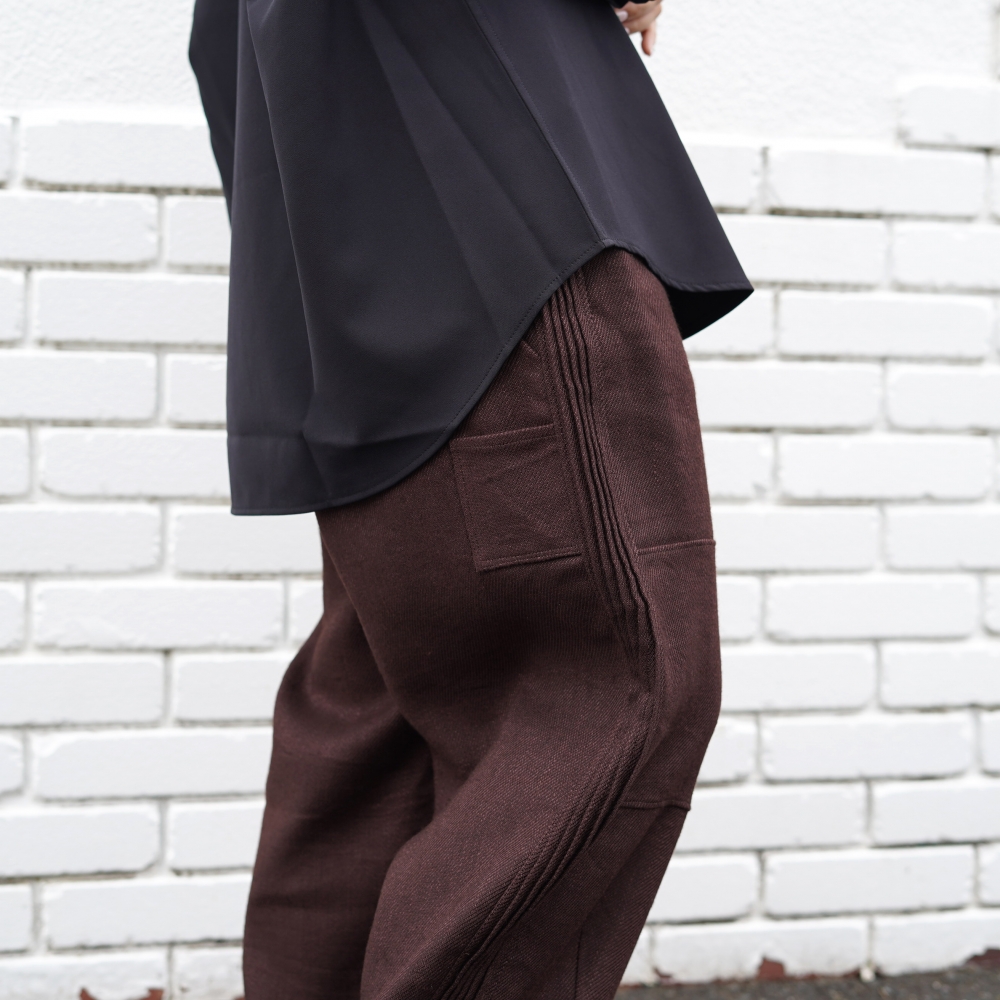 Pheeta / PH016CMen-PT3 PANTS (Dark Brown) 155cm/size1 着用③