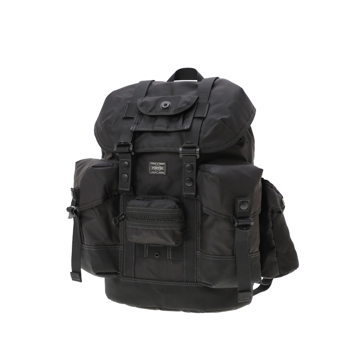 PORTER ALL / ALICE PACK with POUCHES (Black)