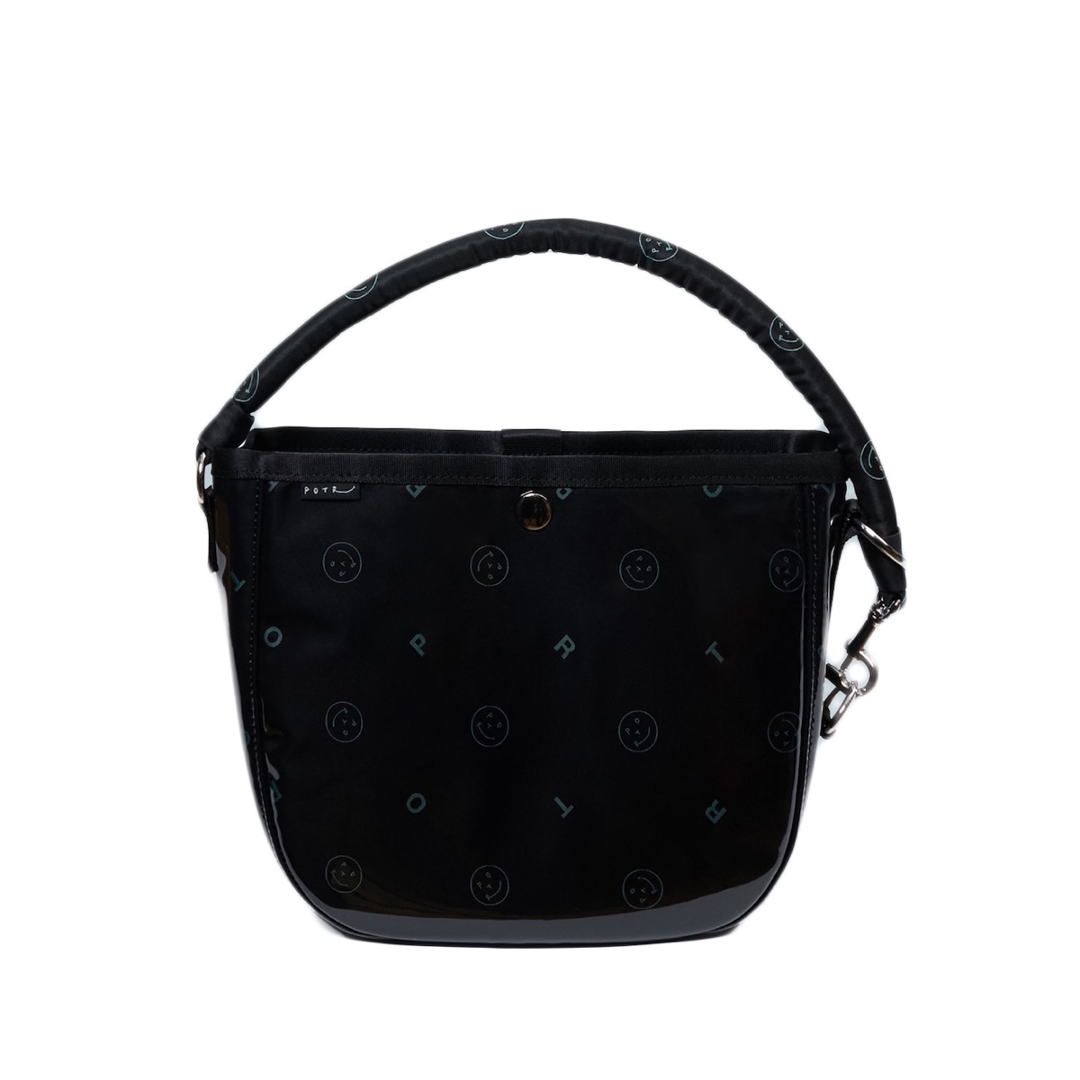 PORTER - GLOSS / ROUND BAG  (Turquoise / Pink)