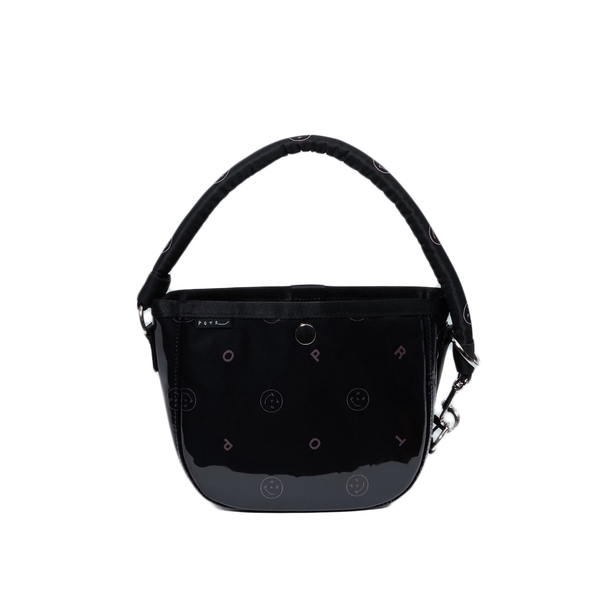 PORTER - GLOSS / ROUND BAG mini  (Turquoise / Pink)