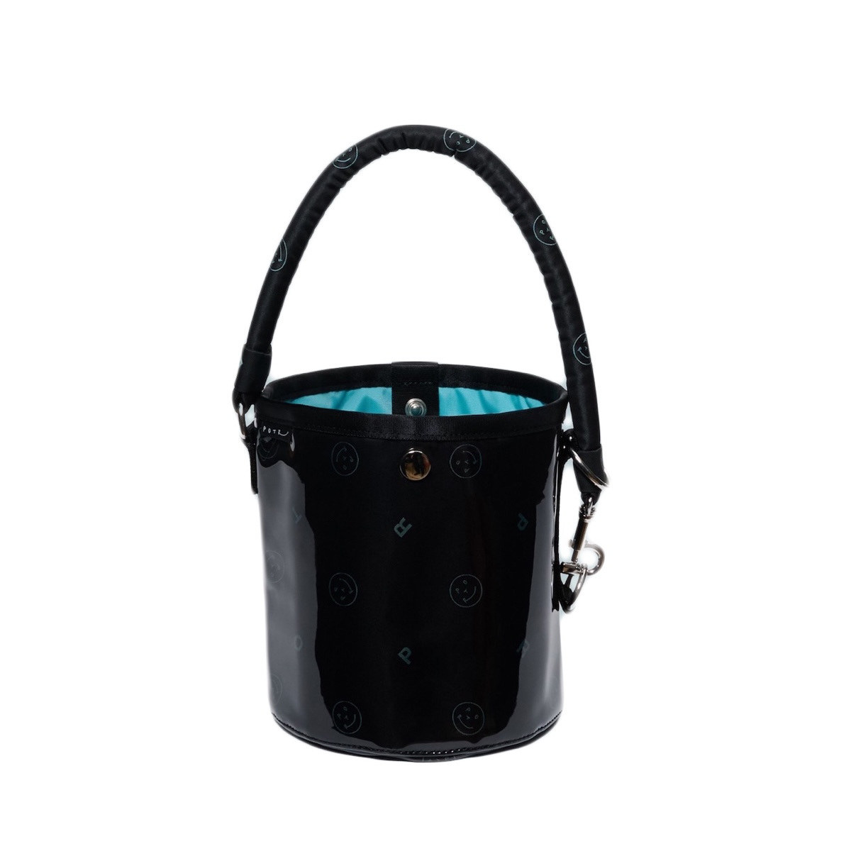 PORTER - GLOSS / BUCKET BAG  (Turquoise / Pink)