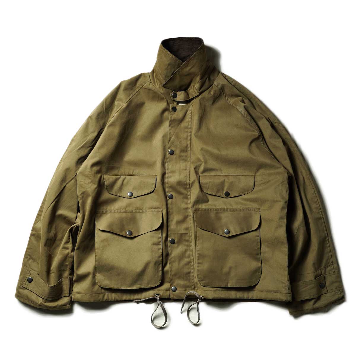 navy fishtail parka