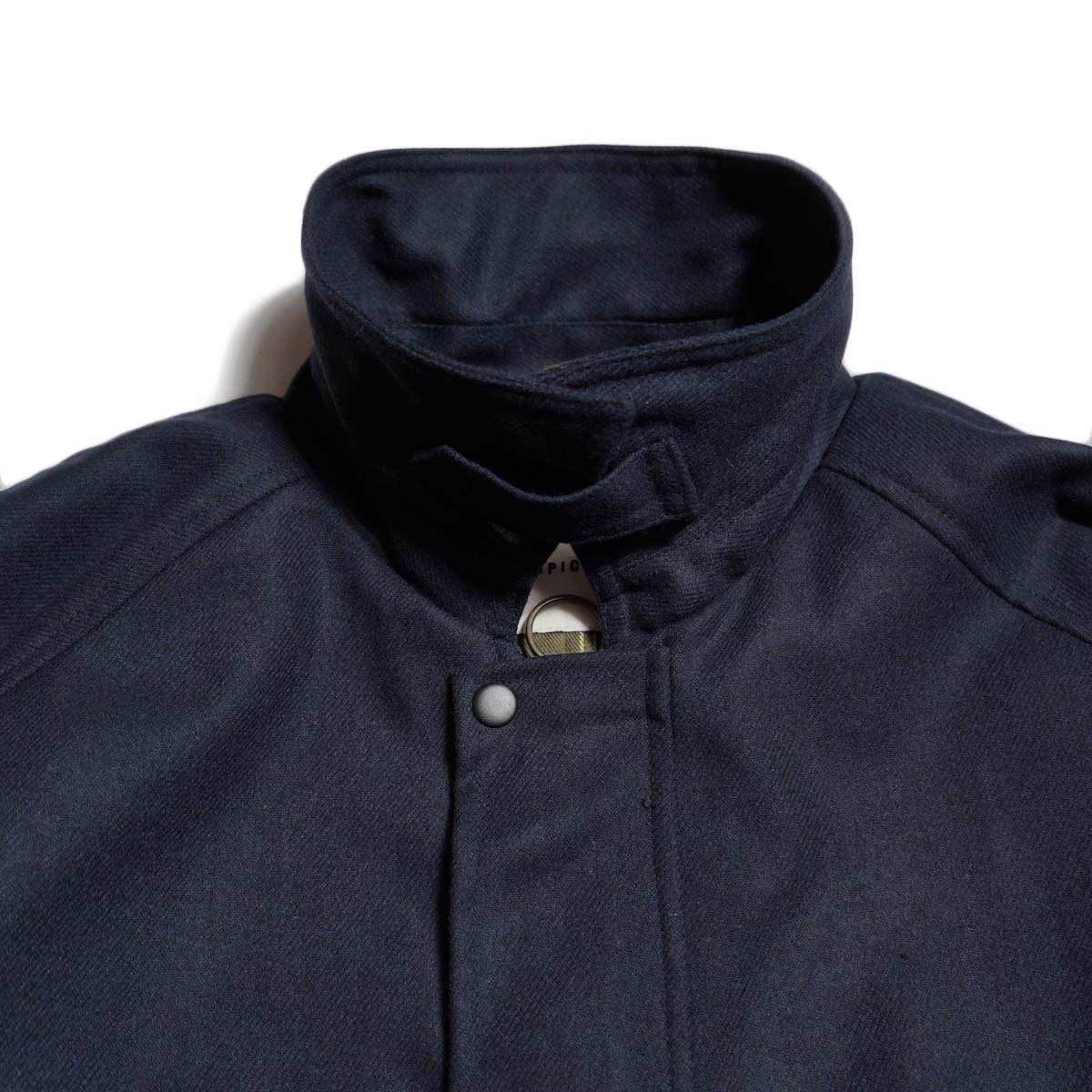 PORTRAITE / Classic Field Jacket-Short (Dark Navy Wool) チンストラップ