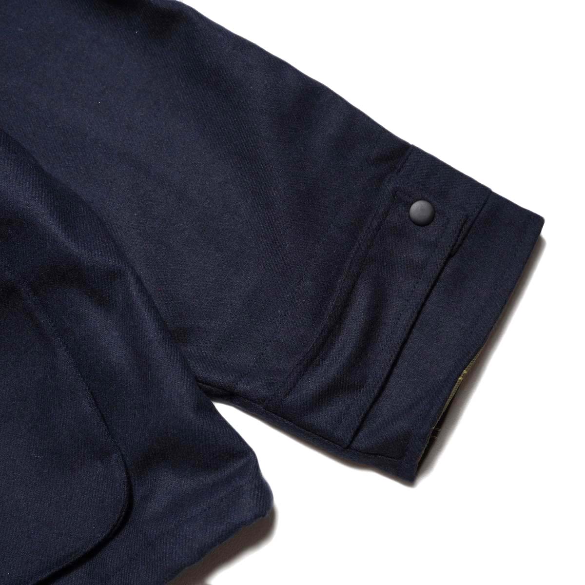 PORTRAITE / Classic Field Jacket-Short (Dark Navy Wool) 袖先