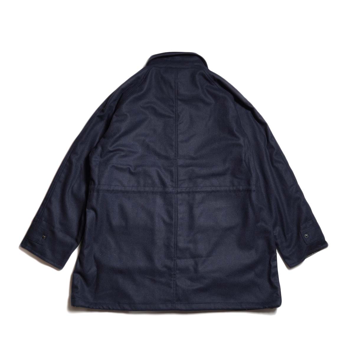 PORTRAITE / Classic Field Jacket-Long (Dark Navy Wool) 背面