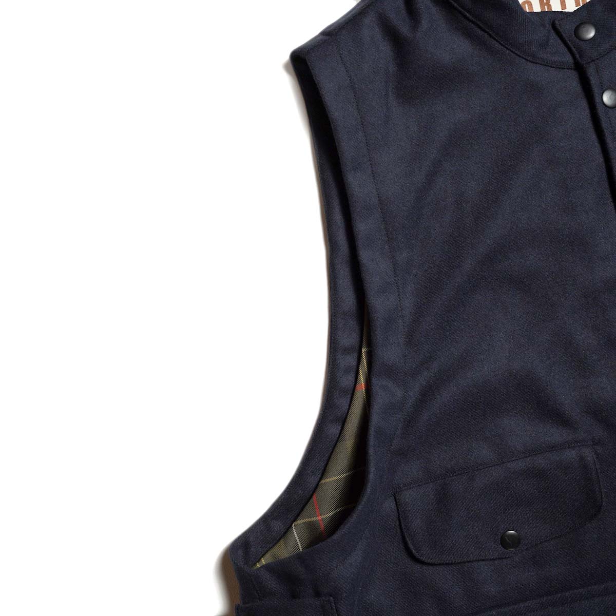 PORTRAITE / Over Vest (Dark Navy Wool) 肩口
