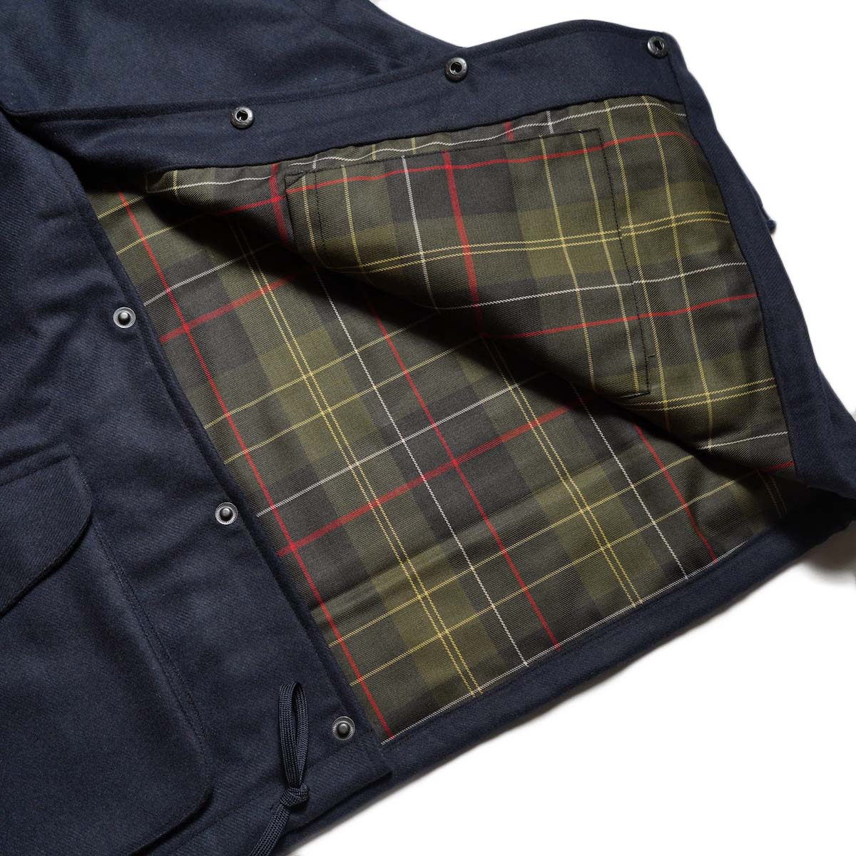 PORTRAITE / Over Vest (Dark Navy Wool) 裏地