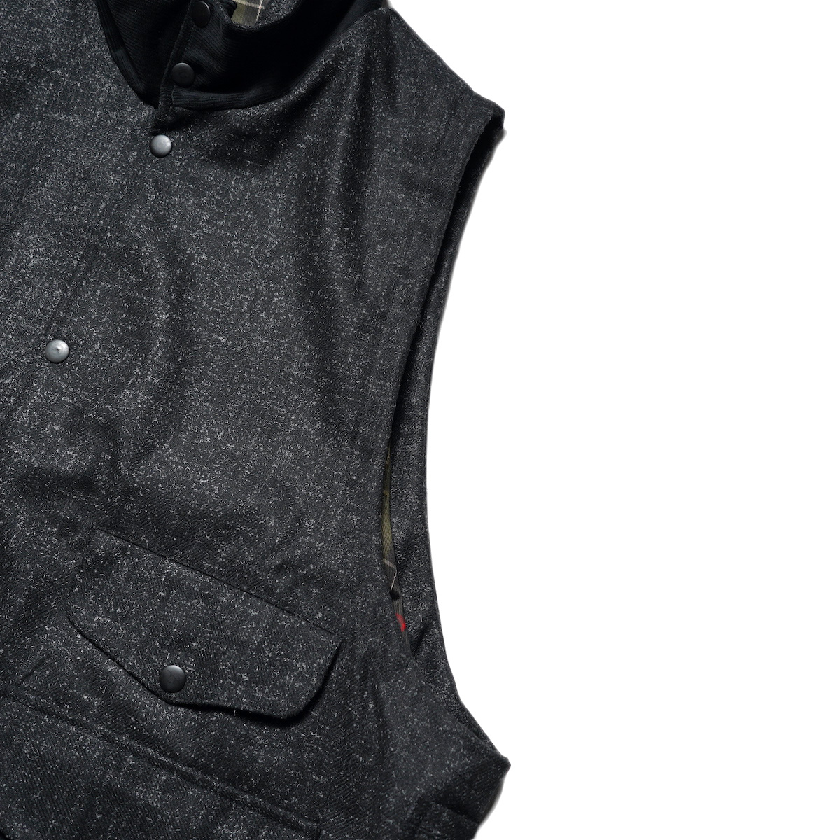 PORTRAITE Over Vest｜Charcoal Tweed｜M PORTRAITE / Over Vest Tweed
