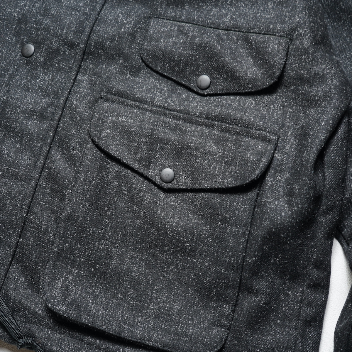 PORTRAITE / Classic Field Jacket Tweed - Short (Charcoal)