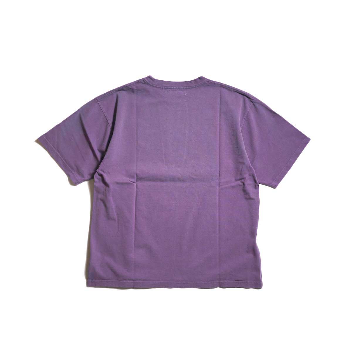 REMI RELIEF / SP加⼯14/天竺T(U.S. NAVY)日焼け＆ペンキ加工 (P.Navy)背面