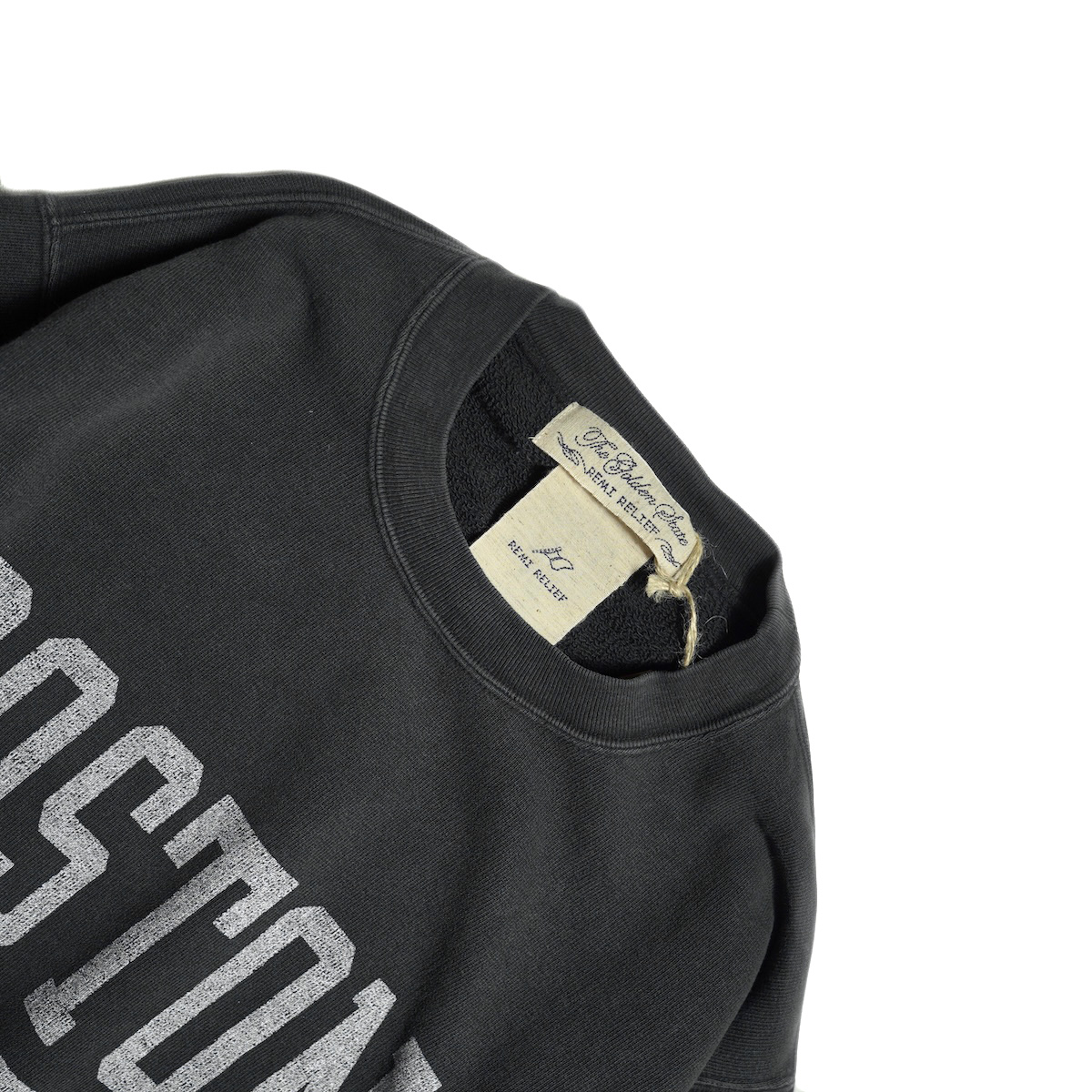 REMI RELIEF / SP加工3飛び裏毛クルー New Fit - BOSTON (Black)