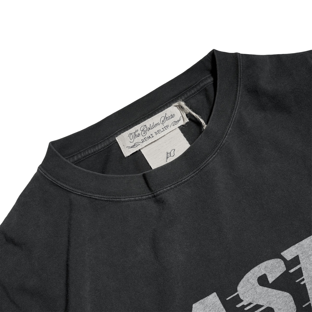 REMI RELIEF / HARD SP加工20/-天竺レギュラーT - FAST DAY (Black)ネック