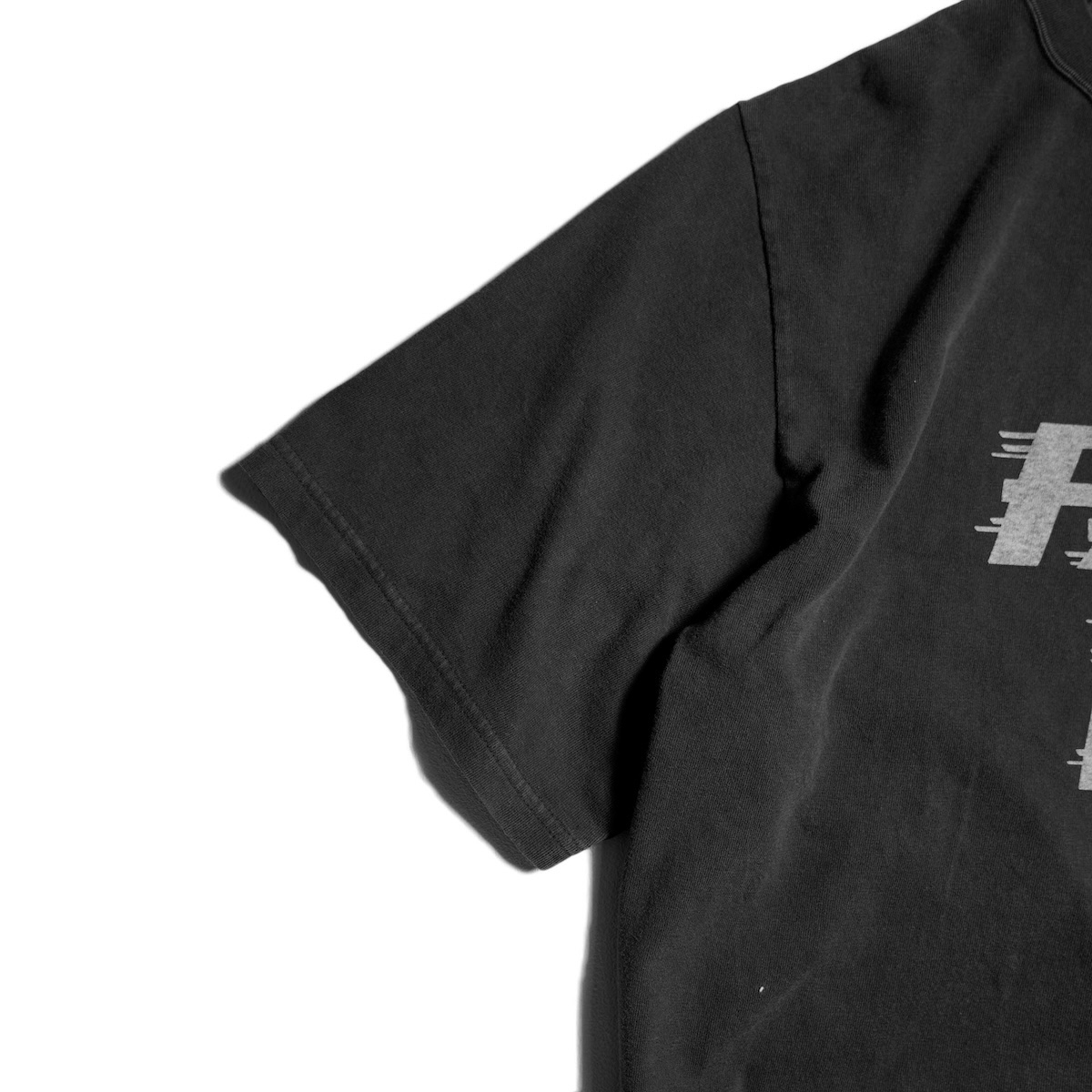 REMI RELIEF / HARD SP加工20/-天竺レギュラーT - FAST DAY (Black) 袖
