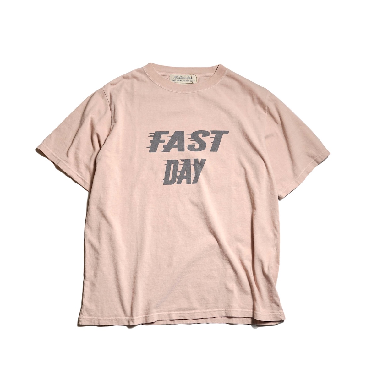 REMI RELIEF / HARD SP加工20/-天竺レギュラーT - FAST DAY (L.Pink) 正面