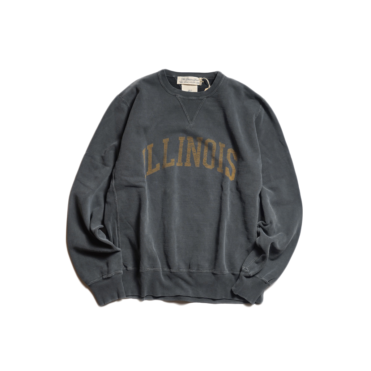 REMI RELIEF / SP加工裏毛クルー - ILLINOIS (Black)