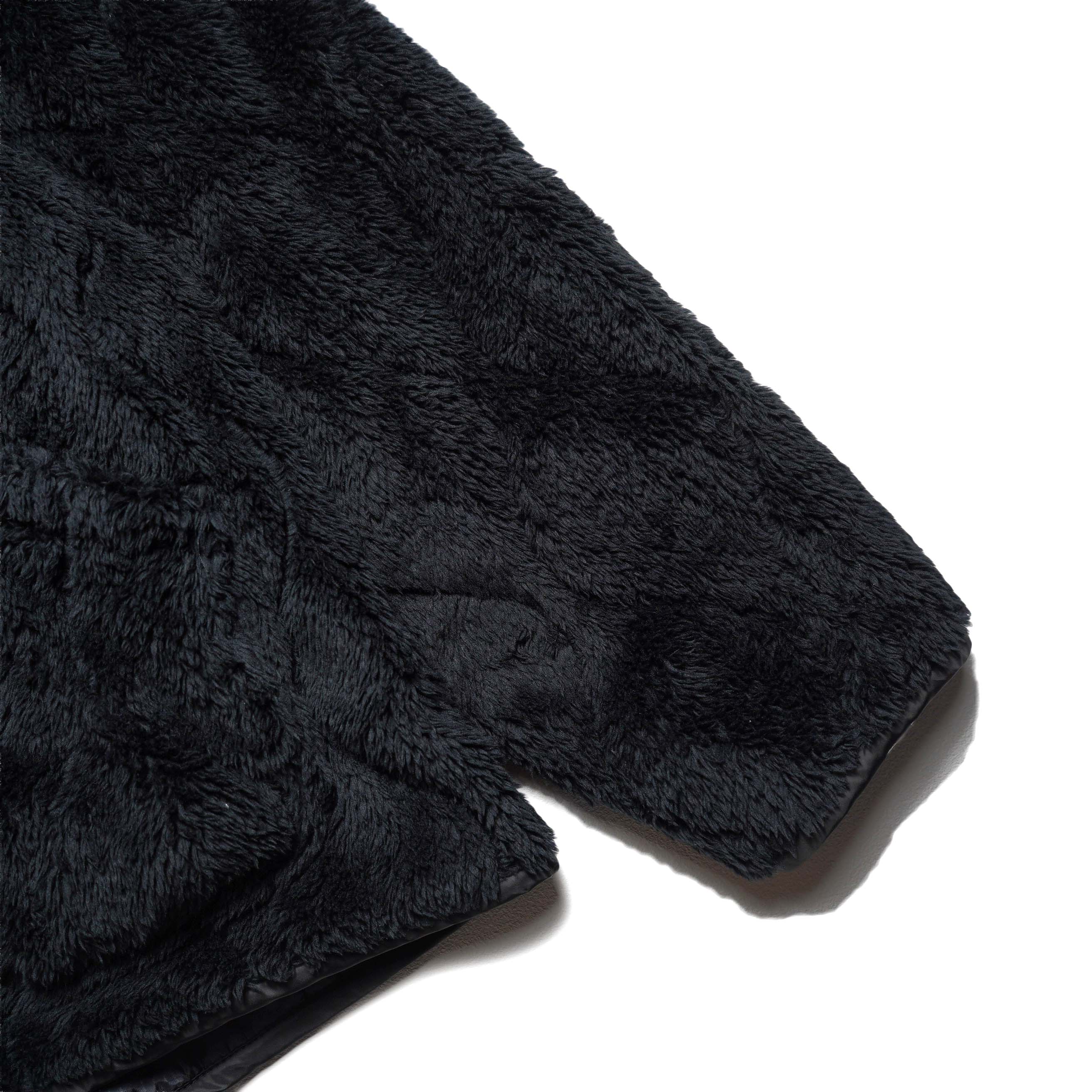REMI RELIEF / ナイロンリップボアリバーシブルJKT (Black) B面-袖