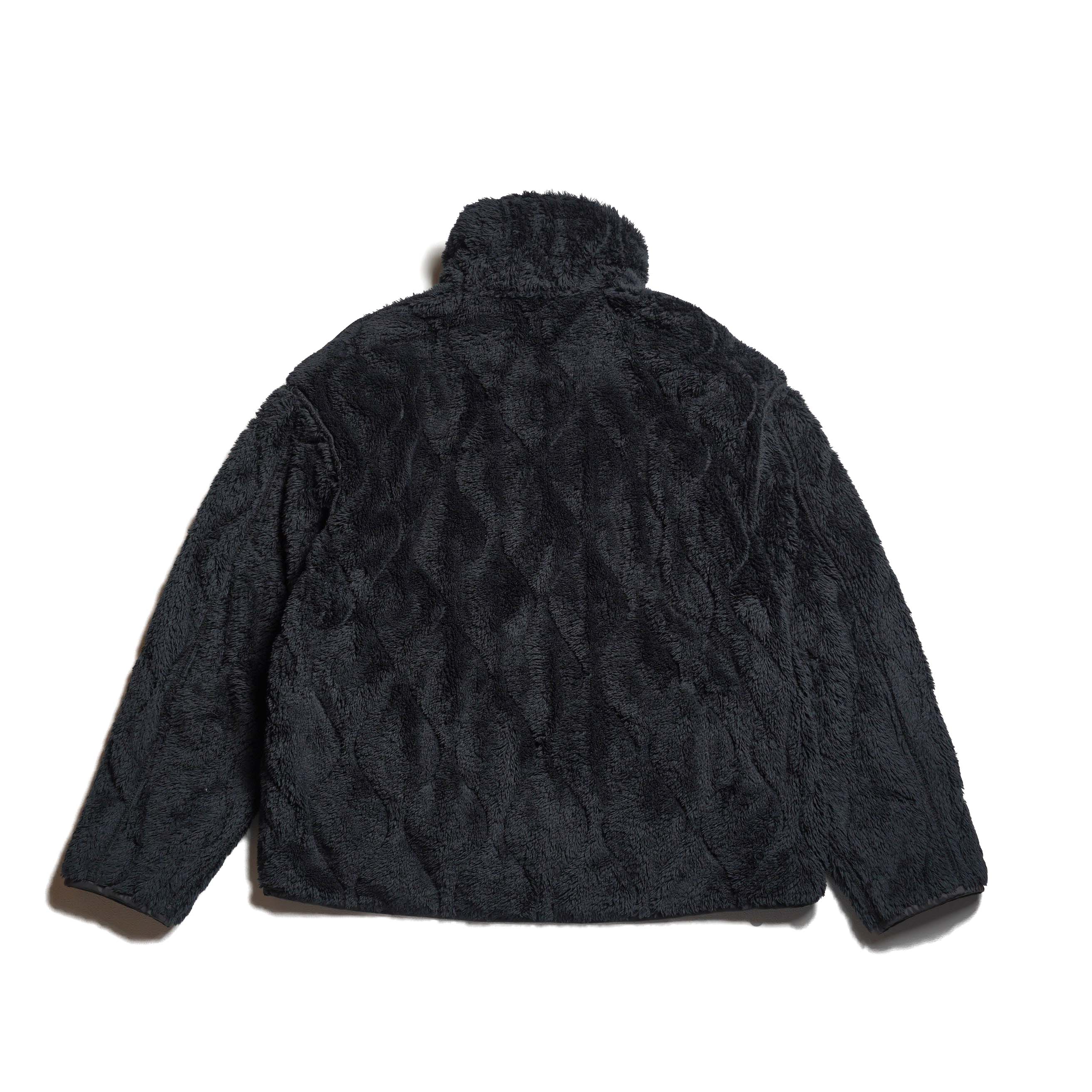 REMI RELIEF / ナイロンリップボアリバーシブルJKT (Black) B面-背面