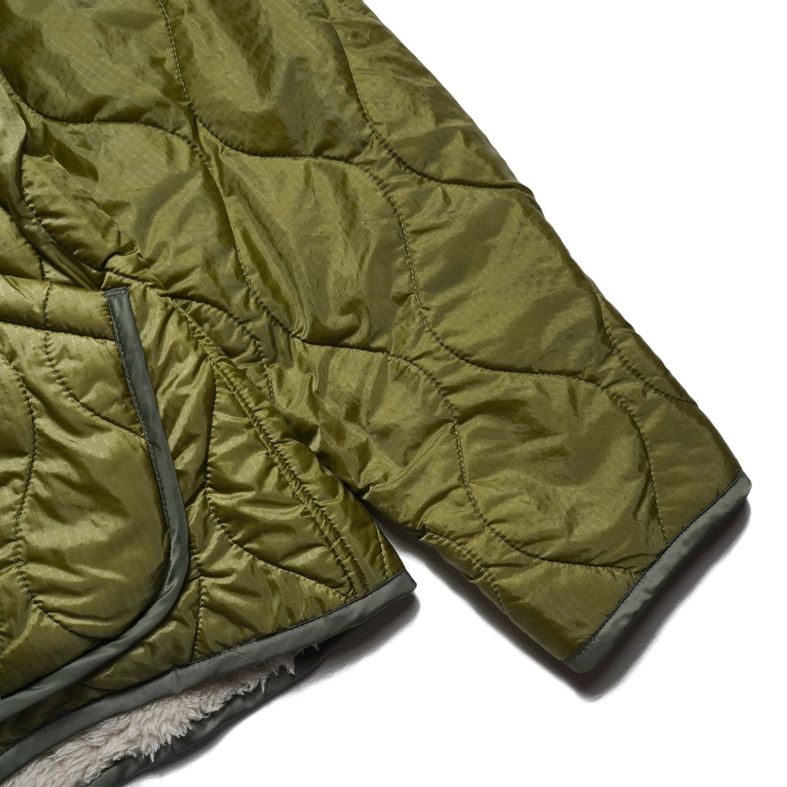 REMI RELIEF / ナイロンリップボアリバーシブルJKT (Khaki) A面-袖