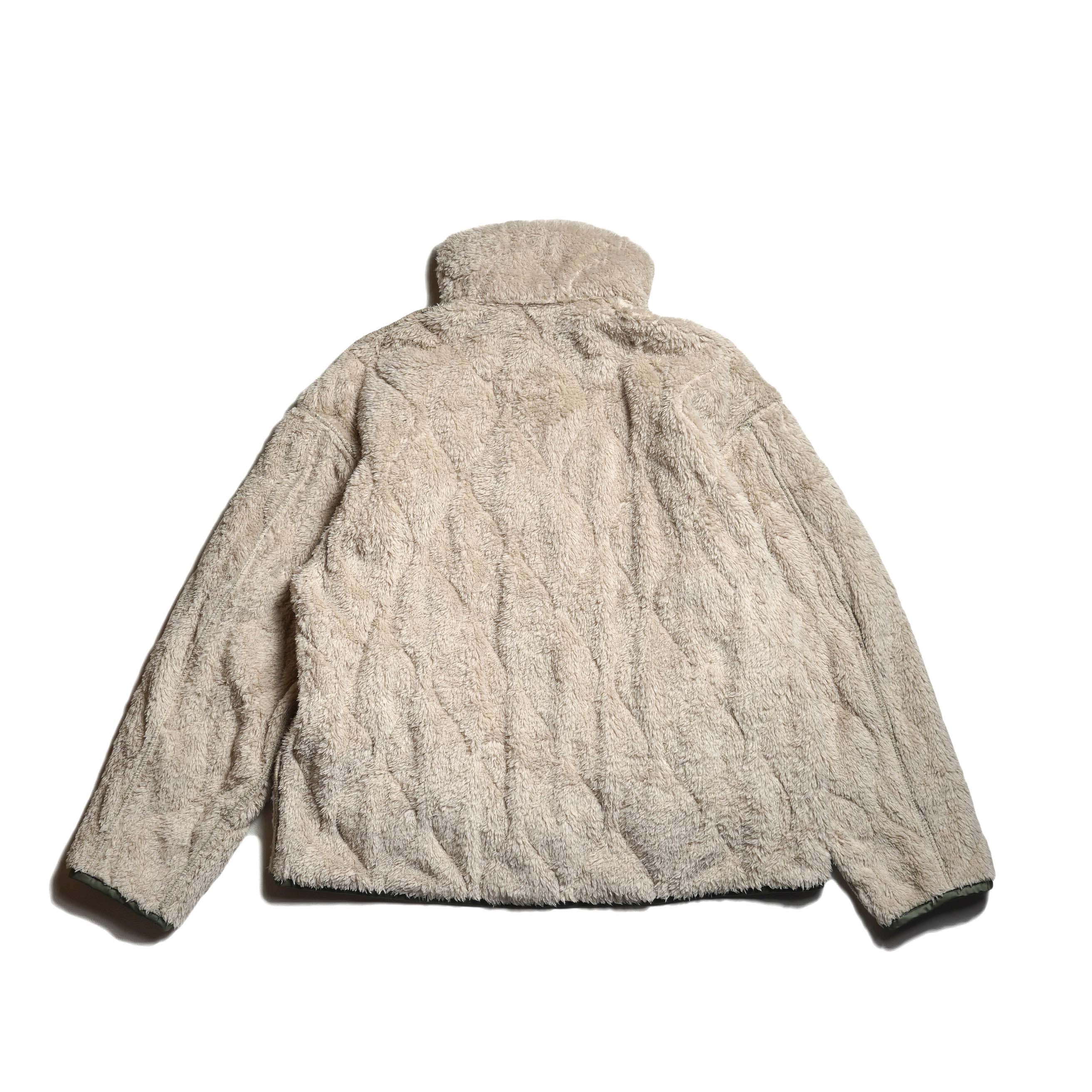 REMI RELIEF / ナイロンリップボアリバーシブルJKT (Khaki) B面-背面