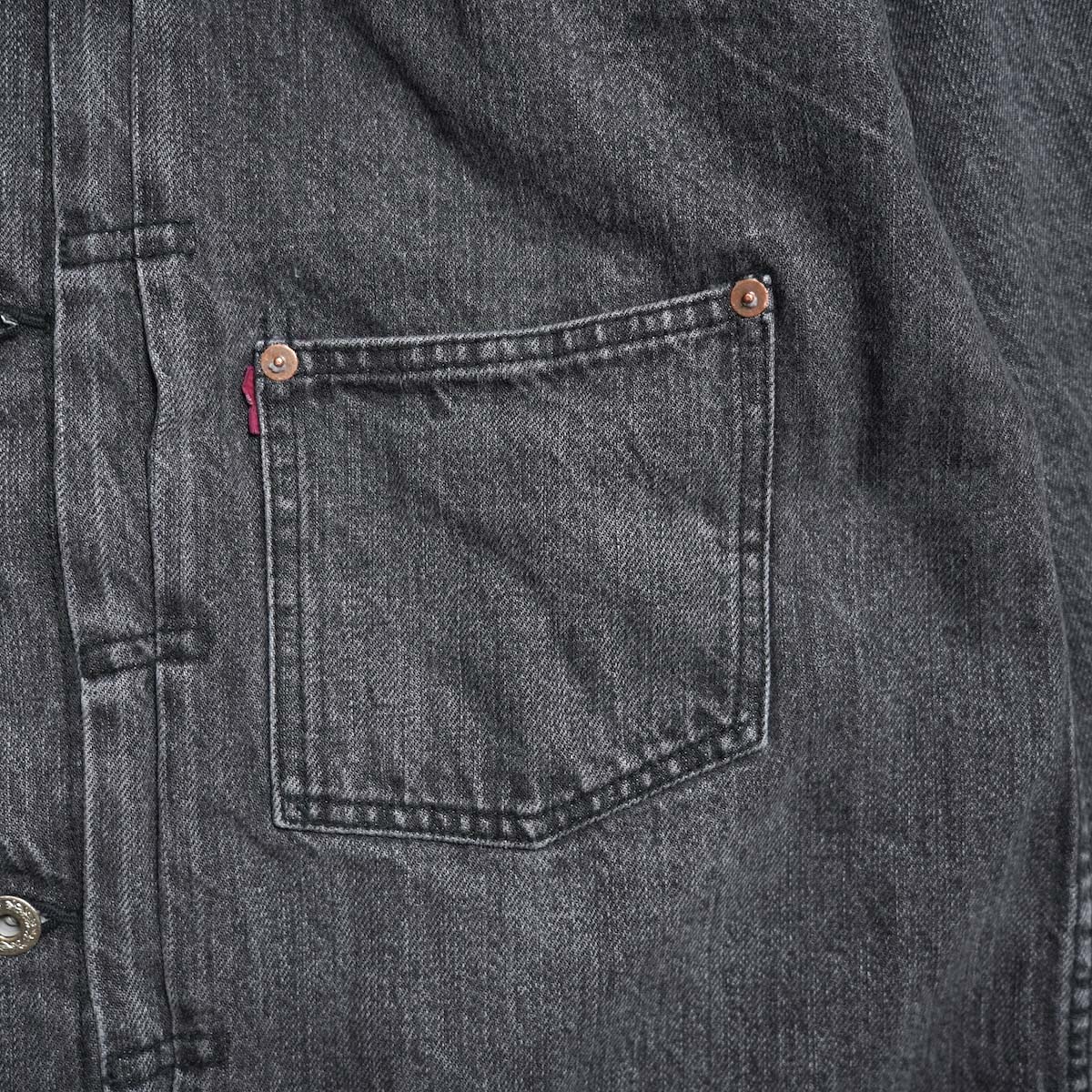 REMI RELIEF / 12oz 大戦モデルJKT (Used Black) 胸ポケット