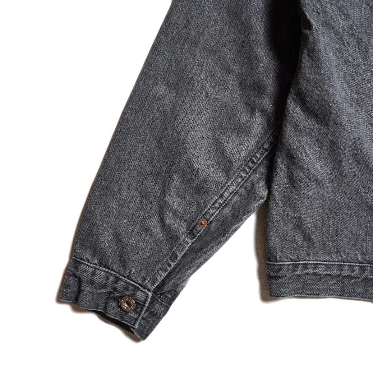 REMI RELIEF / 12oz 大戦モデルJKT (Used Black) 袖