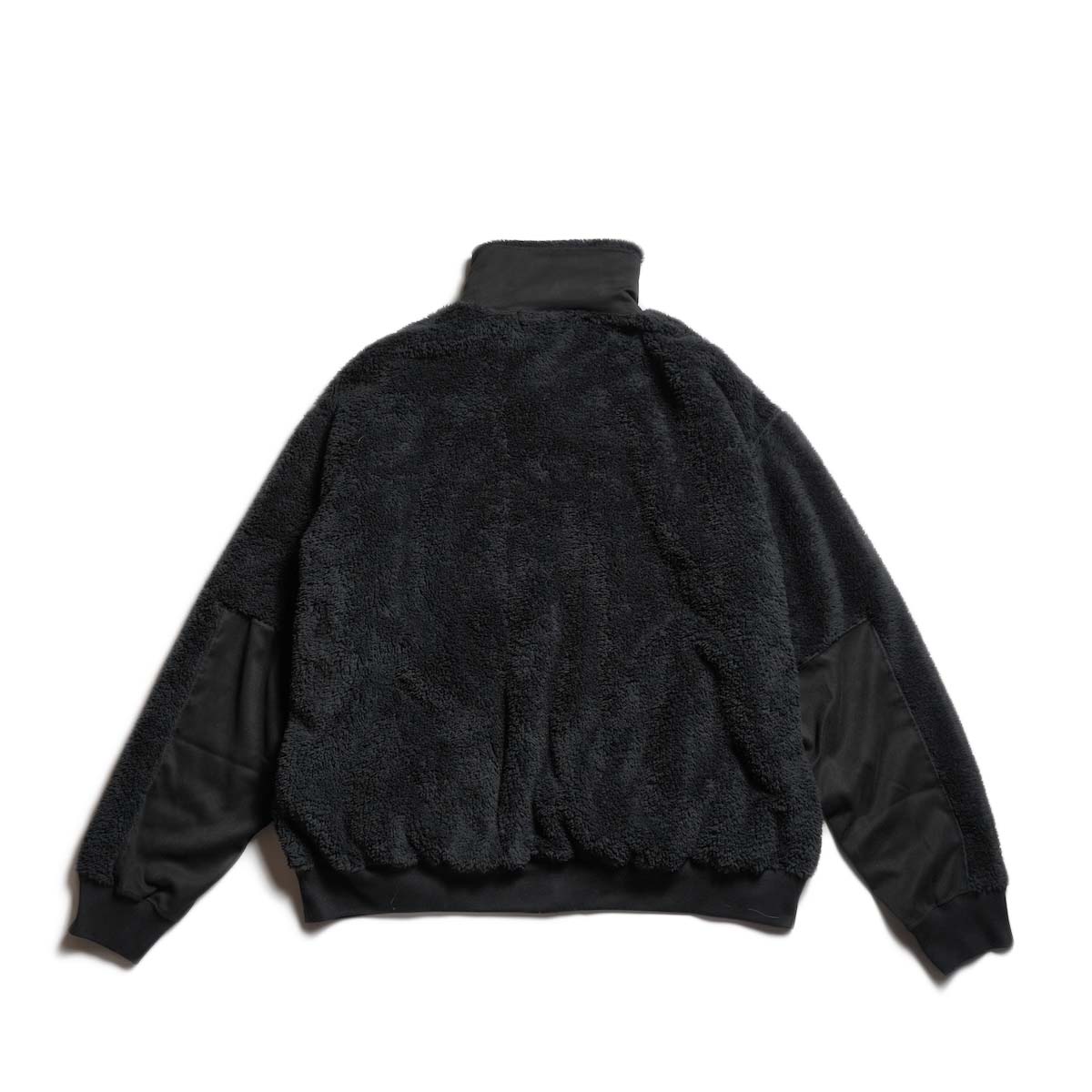REMI RELIEF / シャギーフリースZIP JKT (Black) 背面