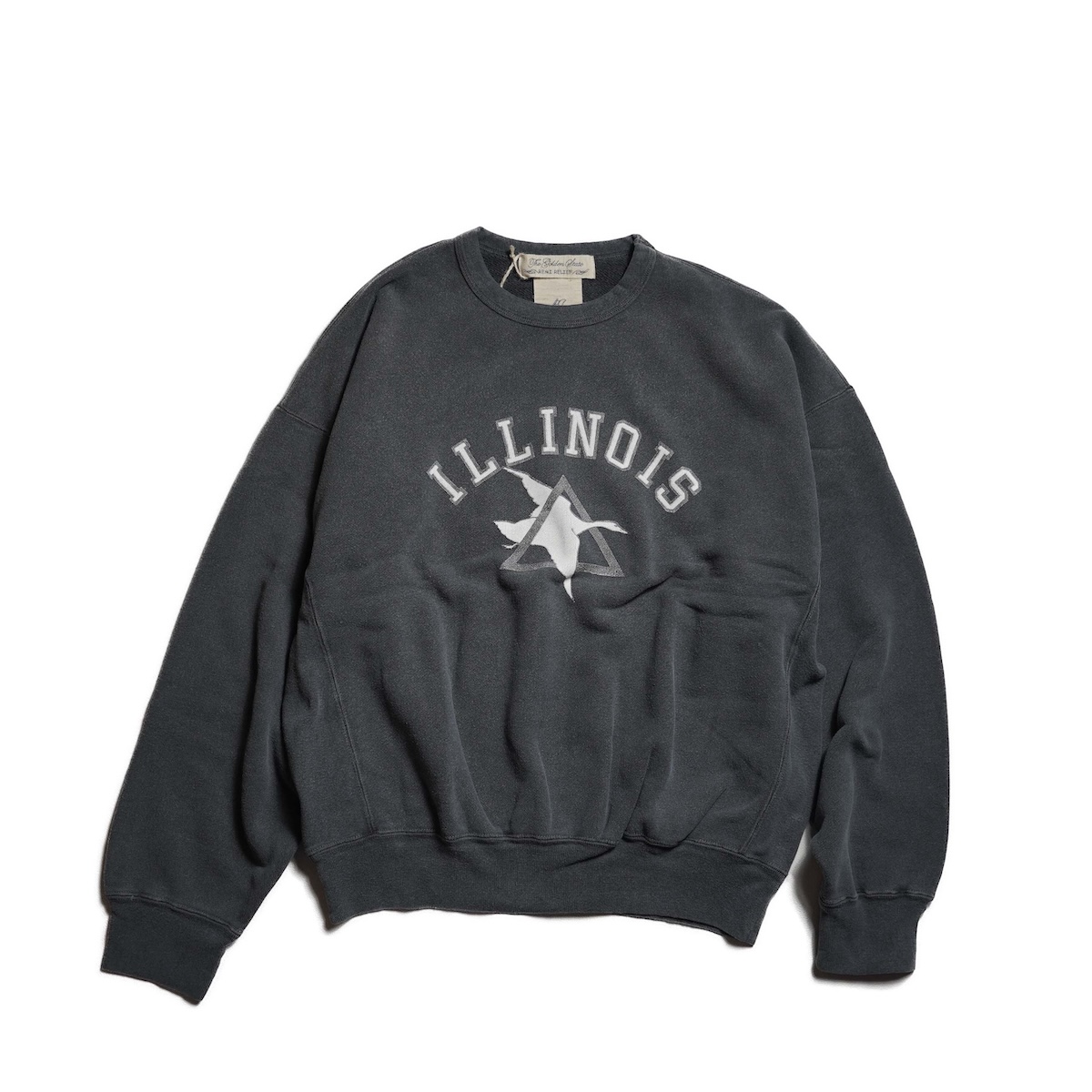REMI RELIEF / ヴィンテージ裏毛クルー - ILLINOIS (Black)