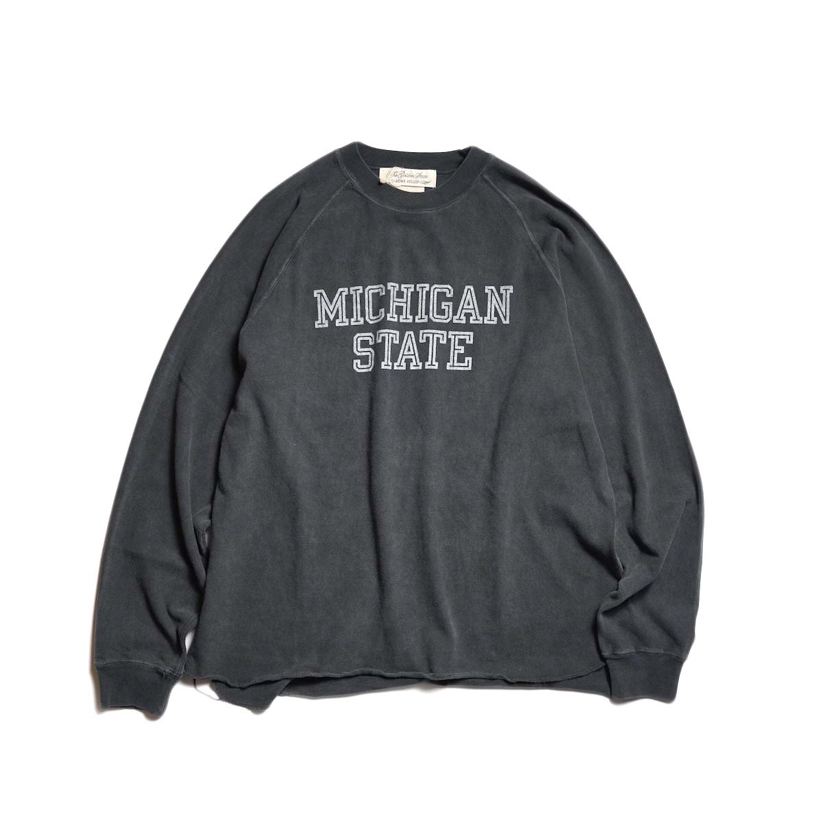 REMI RELIEF / 8/天竺ラグランロンT - MICHIGAN STATE (Black)