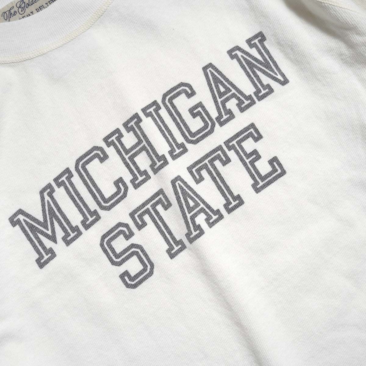 REMI RELIEF / 8/天竺ラグランロンT - MICHIGAN STATE (Off) プリント