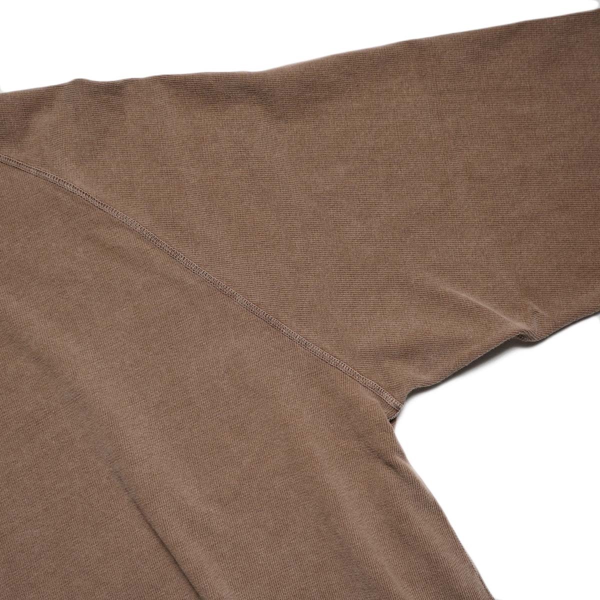 REMI RELIEF / 8/天竺ラグランロンT (Brown) ラグランスリーブ