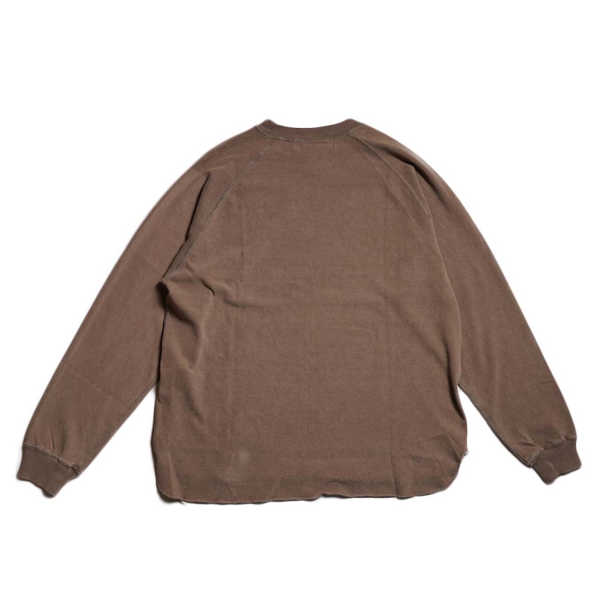 REMI RELIEF / 8/天竺ラグランロンT (Brown) 背面