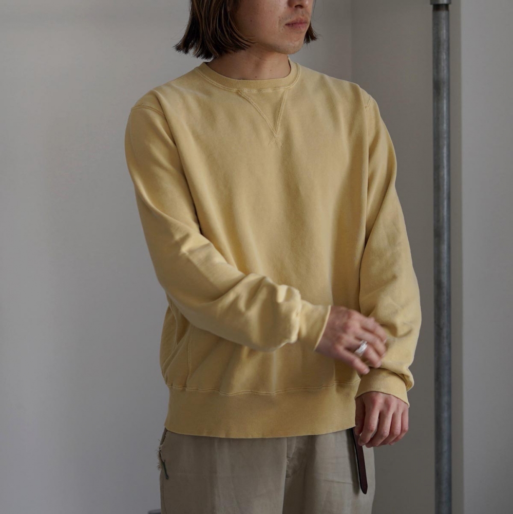 REMI RELIEF / SP加工裏毛クルー 163cm / size L着用①