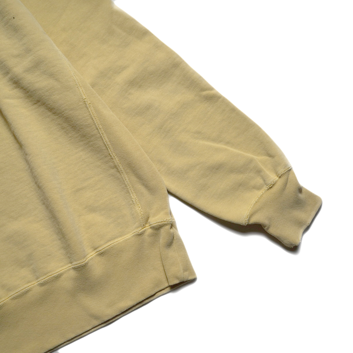 REMI RELIEF / SP加工裏毛クルー (Yellow) リブ