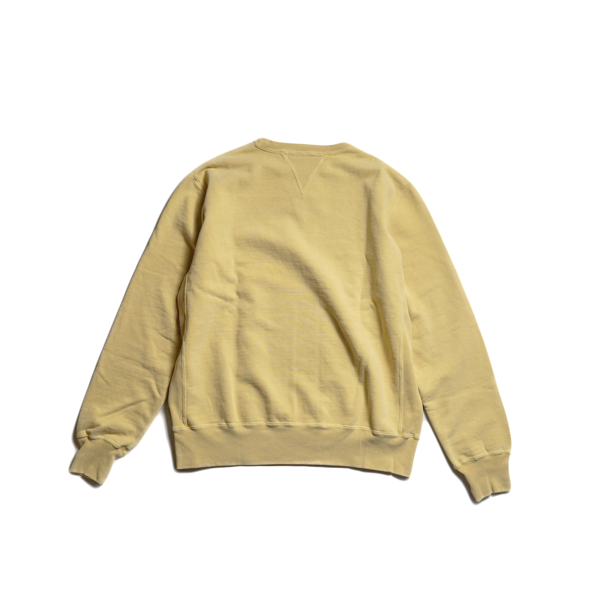 REMI RELIEF / SP加工裏毛クルー (Yellow) 背面