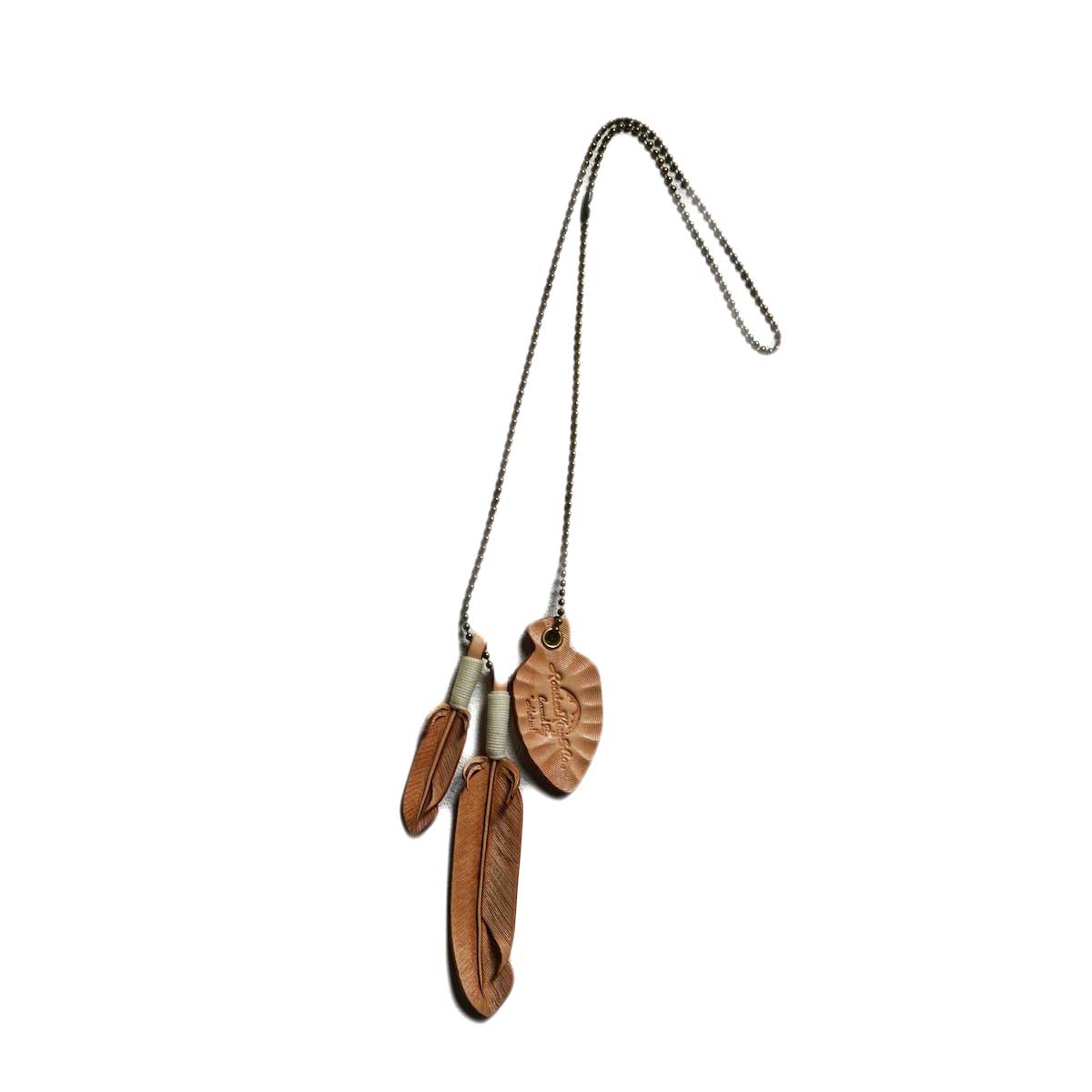 アクセサリー RoosterKing&Co Leather Feather Necklace RoosterKing&Co. / Leather Feather necklace (Natural)
