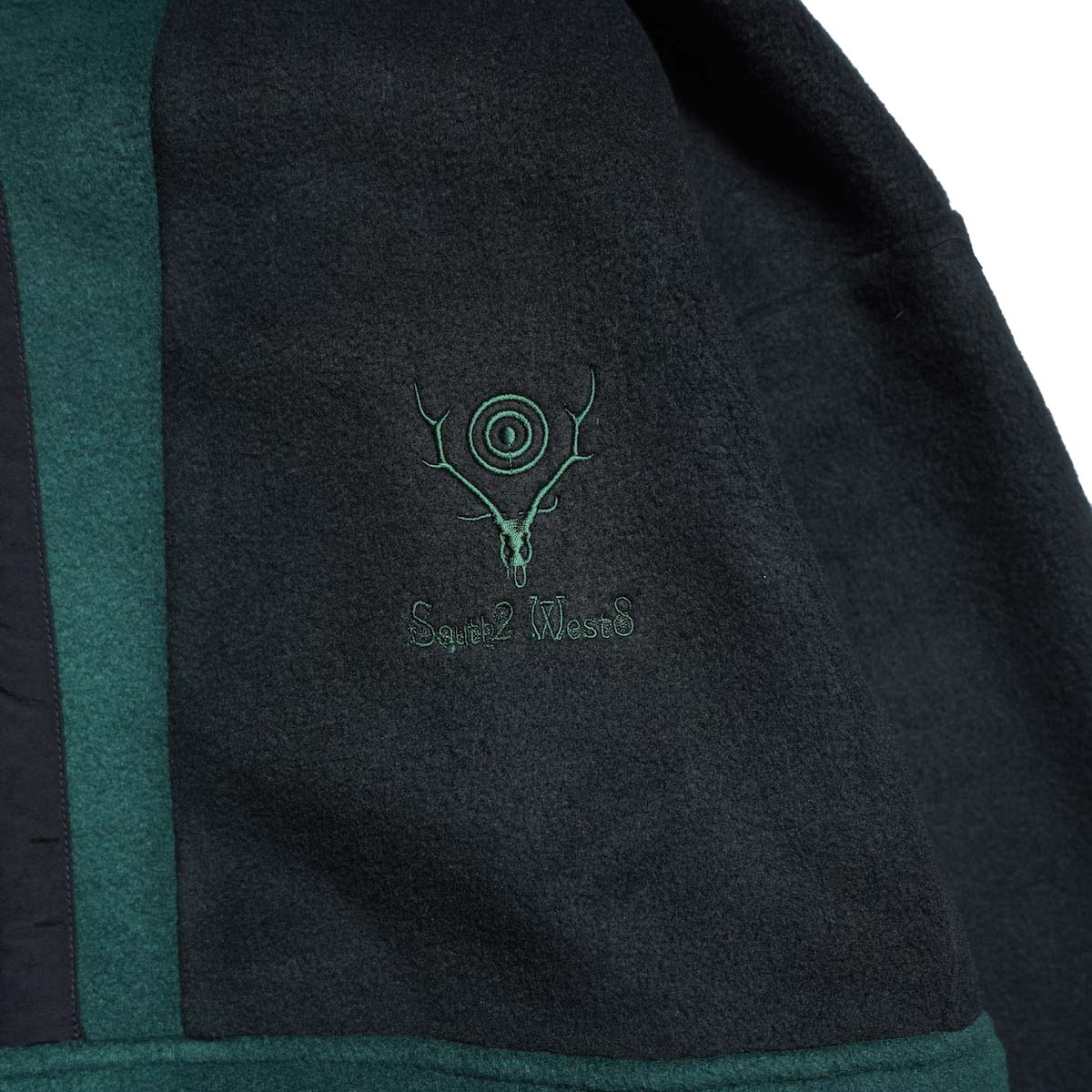 South2 West8 × COLUMBIA PFG / Wintertrainer™ Fleece Jacket (Black/Green) 刺繍