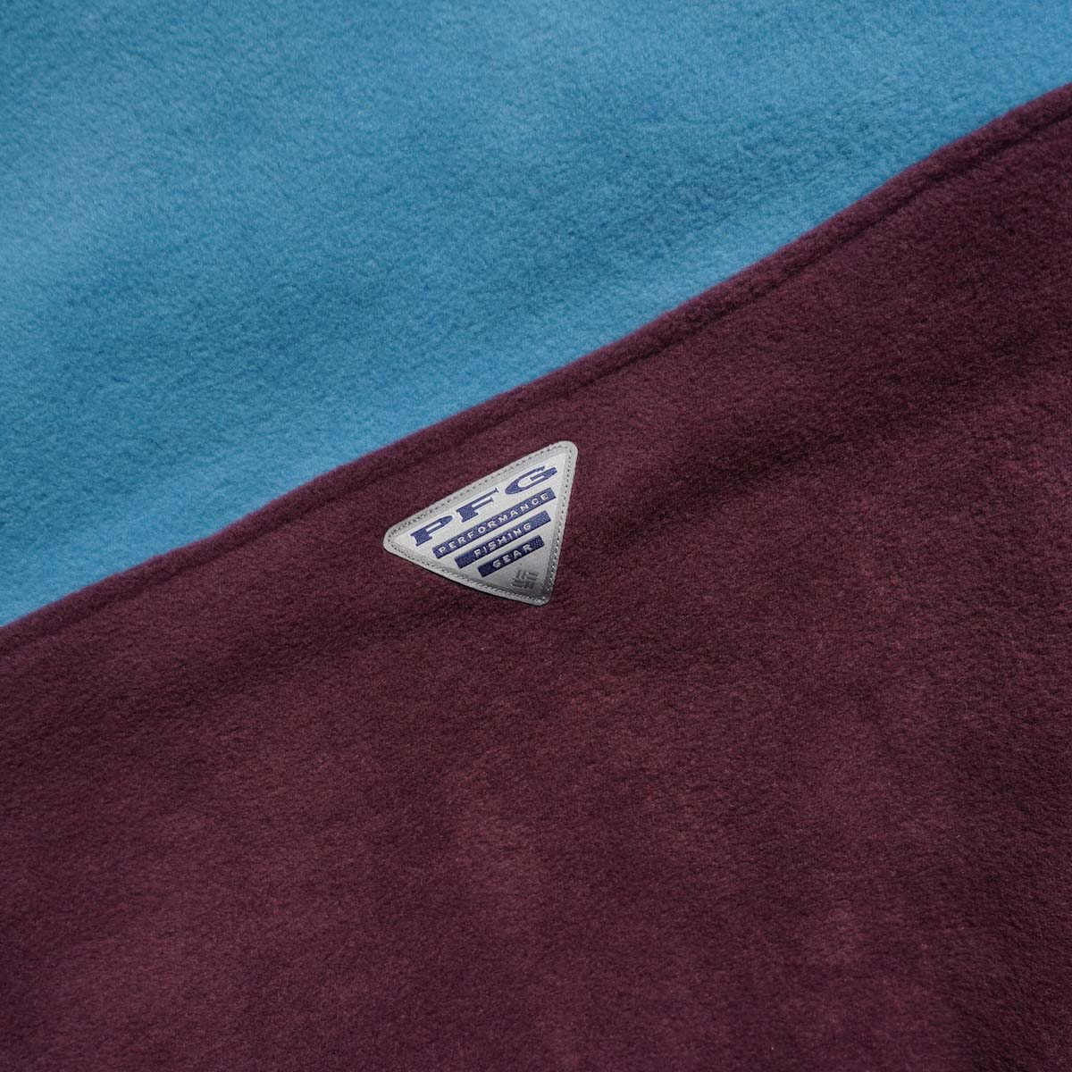 South2 West8 × COLUMBIA PFG / Wintertrainer™ Fleece Jacket (Blue/Burgundy) PFGロゴパッチ