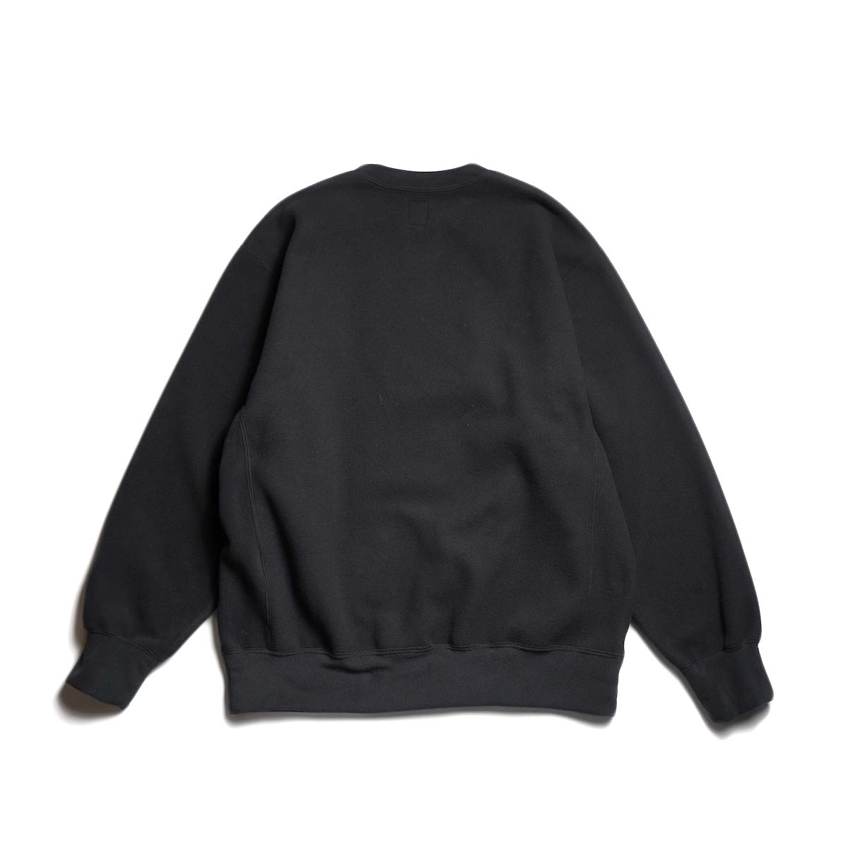 South2 West8 / Emb. Crew Neck Sweat Shirt - Poly Fleece (Black) 背面