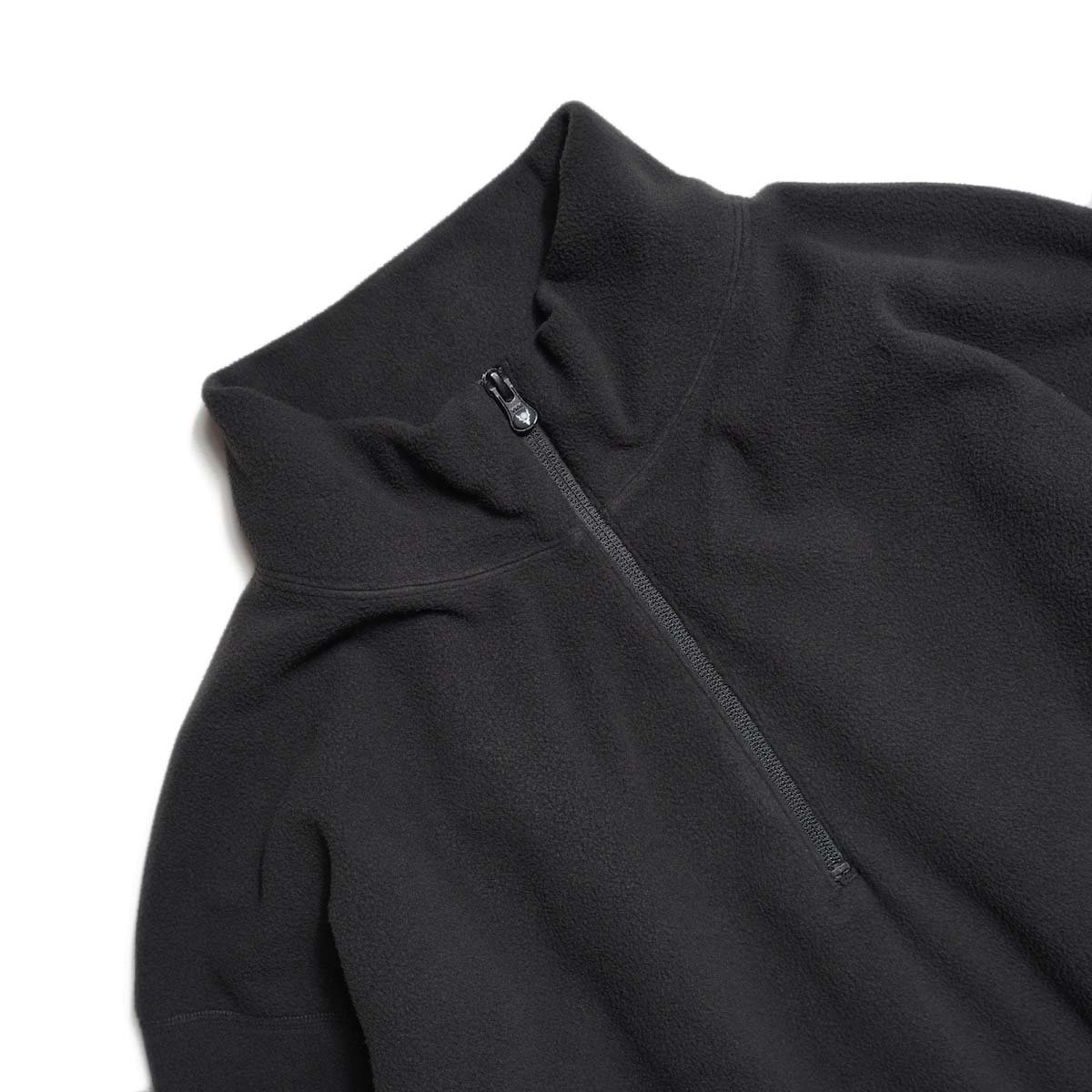 South2 West8 / Half Zip Shirt - Poly Fleece (Black) ネック