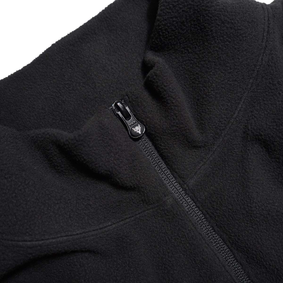 South2 West8 / Half Zip Shirt - Poly Fleece (Black) ファスナー