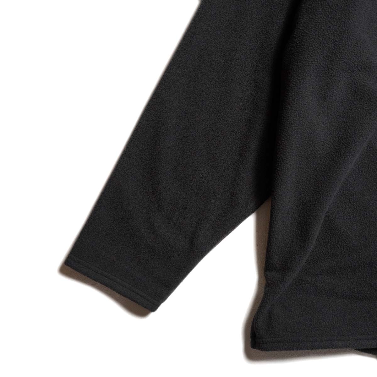 South2 West8 / Half Zip Shirt - Poly Fleece (Black)  袖