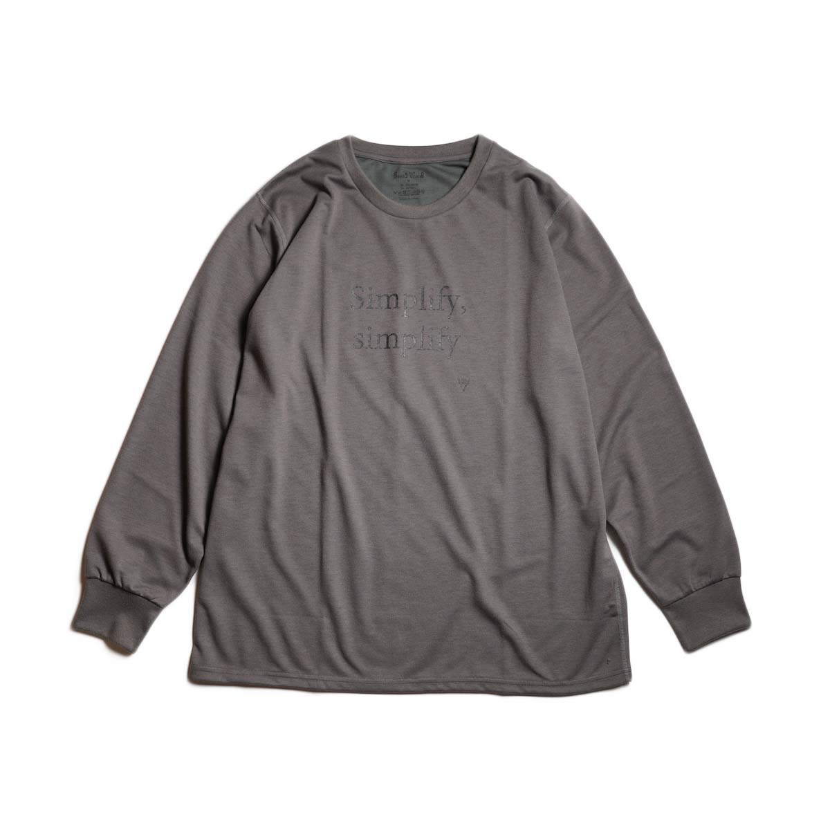 South2 West8 /  L/S Tee - Simplify,simplify (Grey)