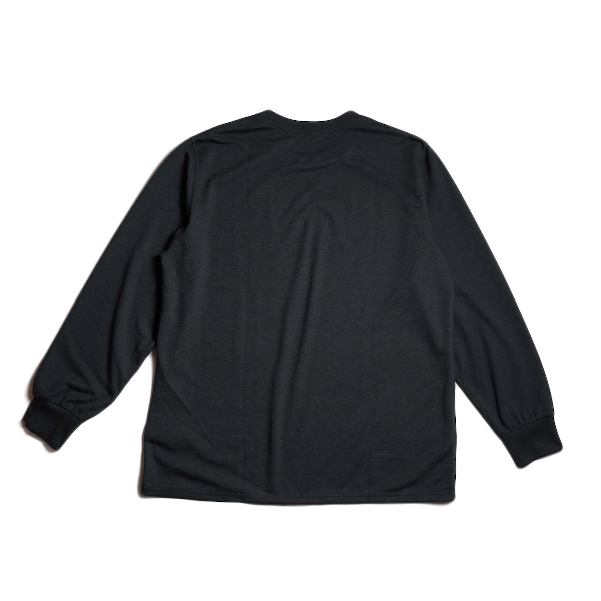 South2 West8 / L/S Tee - A RIVER NEVER SLEEP (Black) 背面
