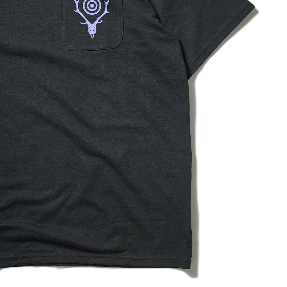 最高品質の 新品 South2west8 Round Pocket Tee Circle Tシャツ