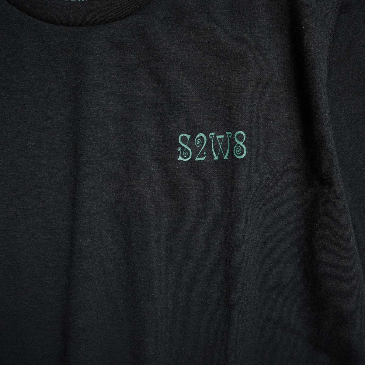 South2 West8 / S/S Crew Neck Tee - Skull & Target (Black) プリント