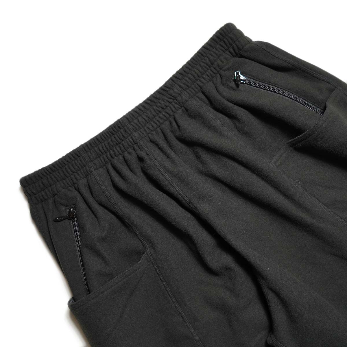 South2 West8 / String C.S Pant - Poly Fleece (Black) ウエスト