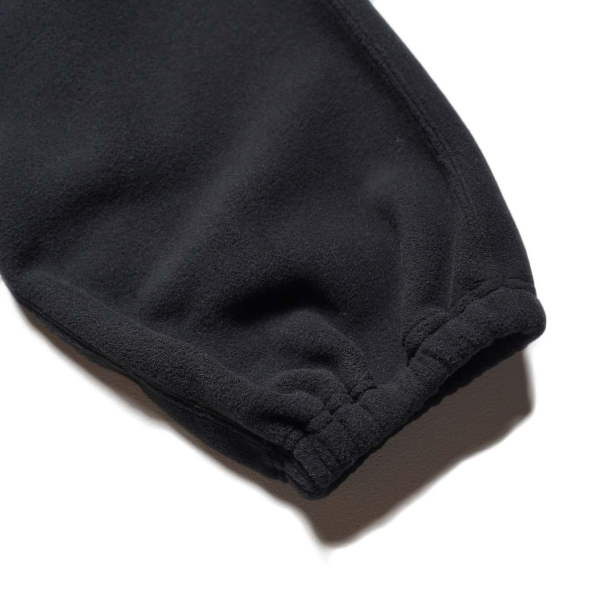 South2 West8 / Emb. String Sweat Pant - Poly Fleece (Black) 裾